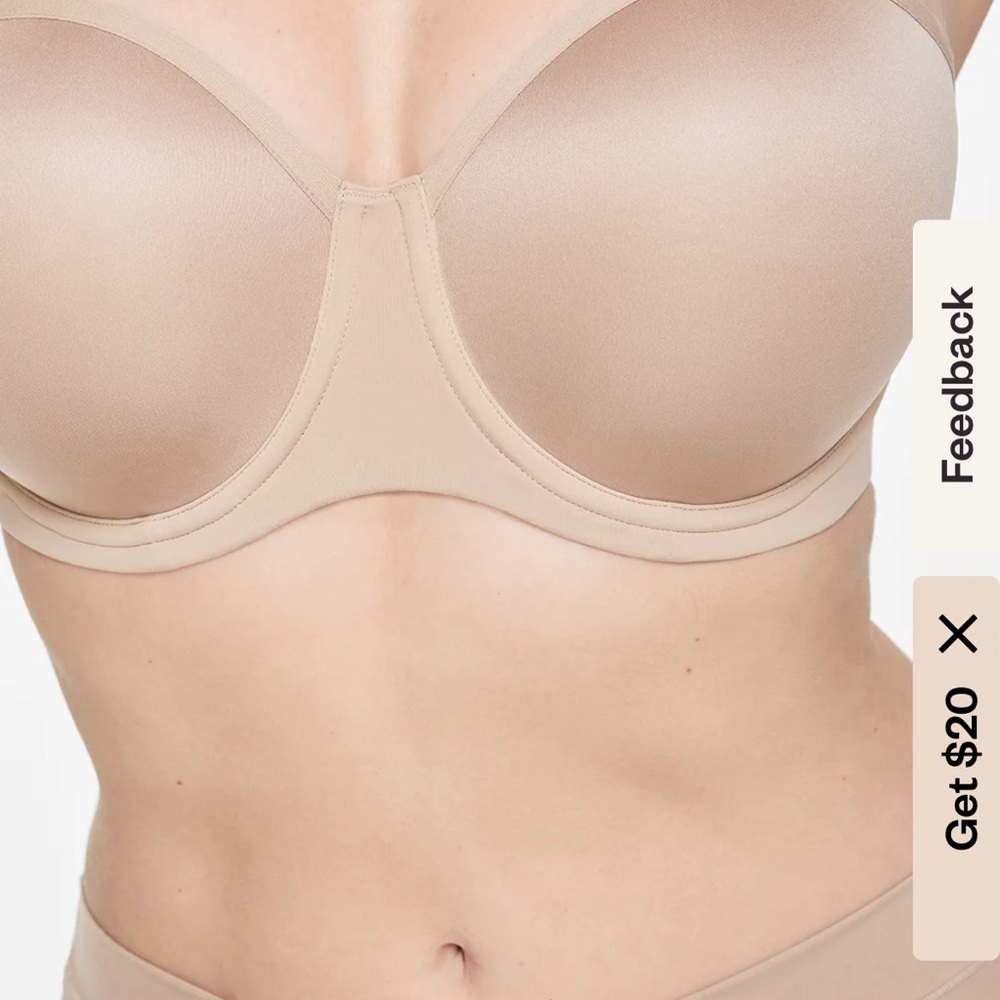 ThirdLove 24/7® Classic Strapless Bra in taupe tan Size 36C - Picture 2 of 15
